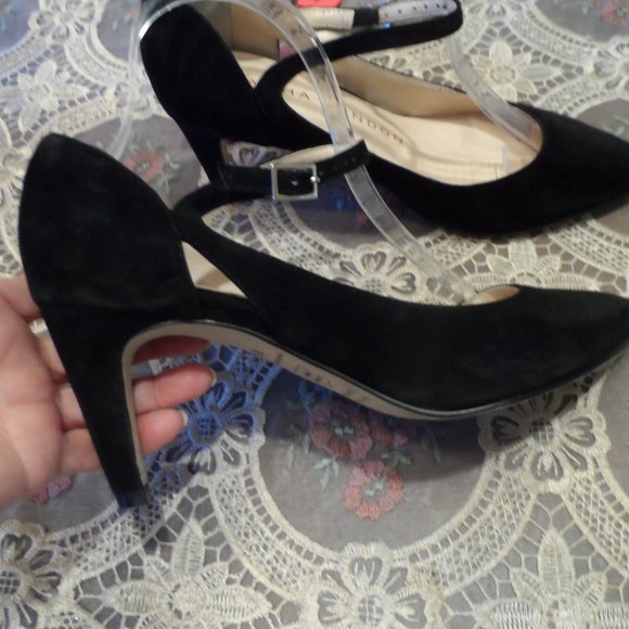Sacha London Black Suede Pointy MaryJane Pumps 8.5 - Picture 6 of 16